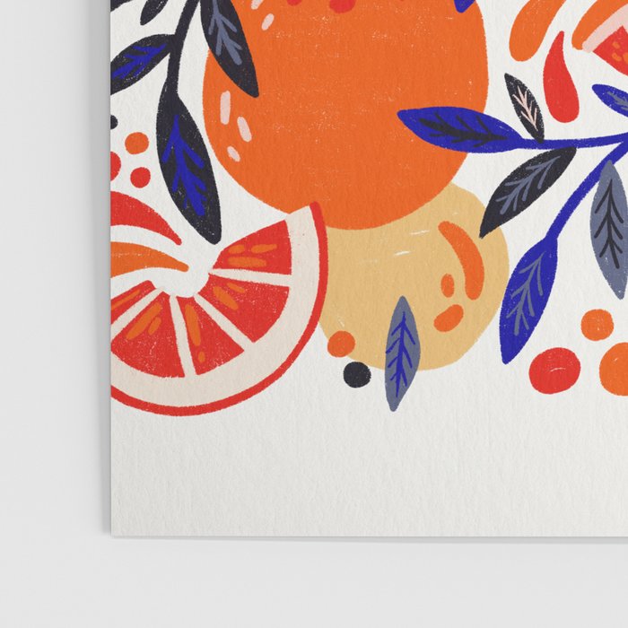 Fresh Citrus Mesh - White Poster Gallery Image 3