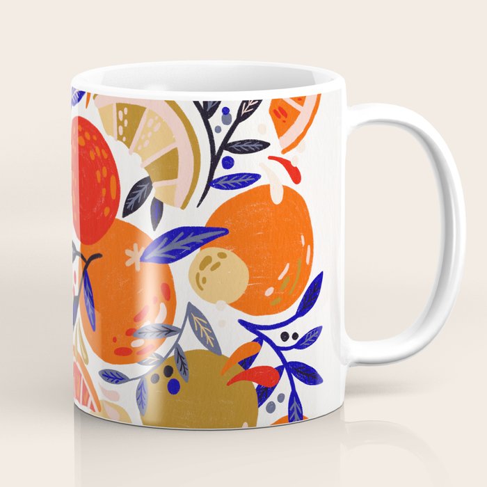 Fresh Citrus Mesh - White Coffee Mug Gallery Image 1