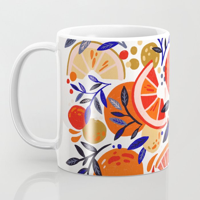 Fresh Citrus Mesh - White Coffee Mug Gallery Image 3