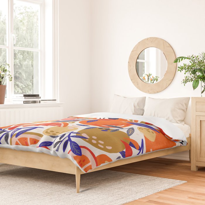 Fresh Citrus Mesh - White Duvet Cover Gallery Image 2