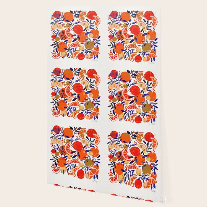 Fresh Citrus Mesh - White Wallpaper Gallery Image 2