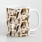 Electric Oasis - Black, Brown & Tan Coffee Mug Gallery Image 1