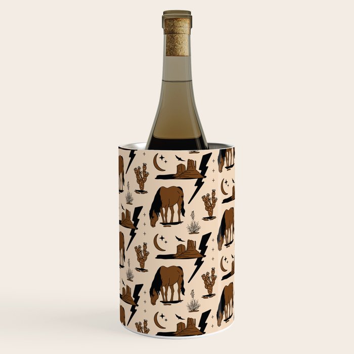 Electric Oasis - Black, Brown & Tan Wine Chiller Gallery Image 1