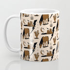 Electric Oasis - Black, Brown & Tan Coffee Mug Gallery Image 3