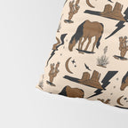 Electric Oasis - Black, Brown & Tan Pillow Sham Gallery Image 4