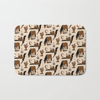 Electric Oasis - Black, Brown & Tan Bath Mat Gallery Image 1