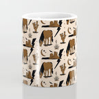 Electric Oasis - Black, Brown & Tan Coffee Mug Gallery Image 4