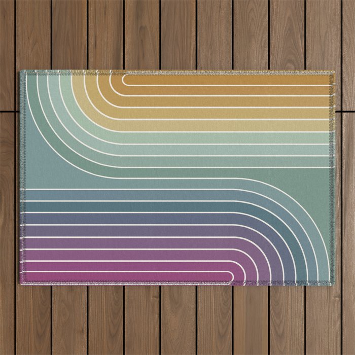 Gradient Curvature XI Outdoor Rug Gallery Image 1