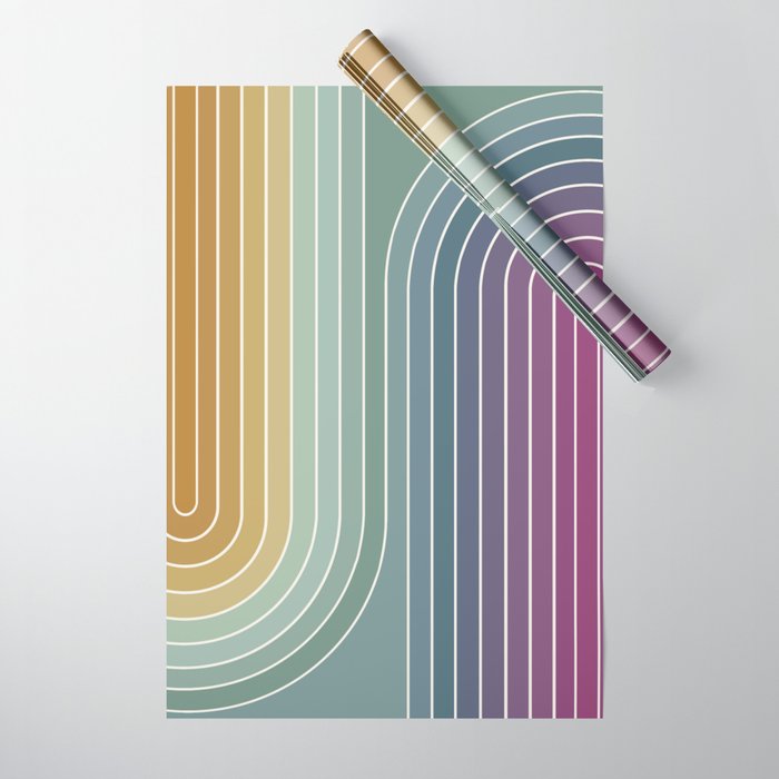 Gradient Curvature XI Wrapping Paper Gallery Image 1