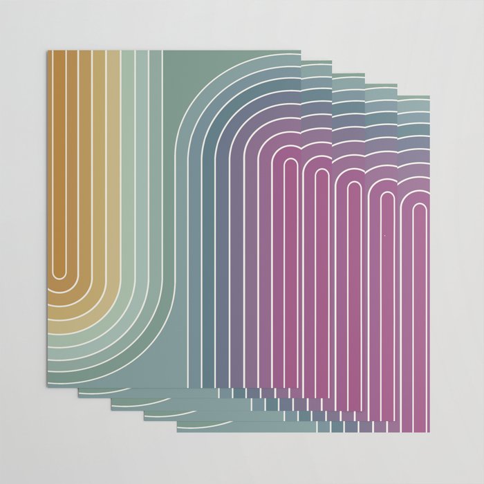 Gradient Curvature XI Wrapping Paper Gallery Image 3