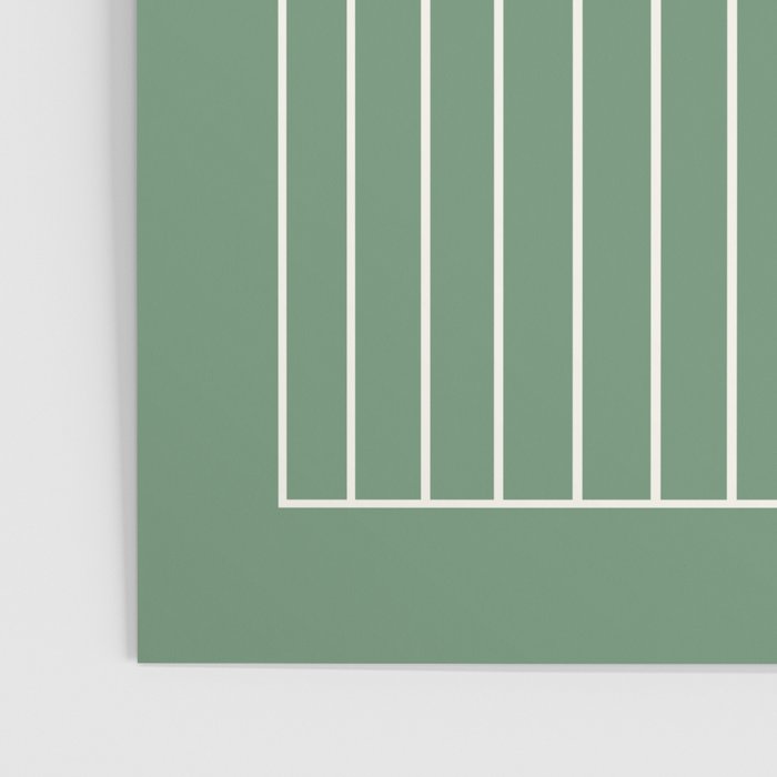 Minimal Arch XXXVIII Fresh Green Modern Geometric Lines Poster Gallery Image 3