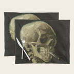 Vincent van Gogh - Skull of a Skeleton with Burning Cigarette Placemat Gallery Image 1