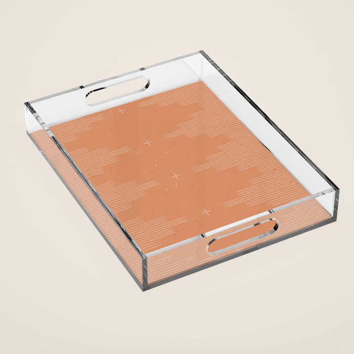 Southwestern Minimalist Terra Cotta  Acrylic Tray Gallery Image 1