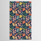 Block print leaves pattern Tablecloth Gallery Image 2