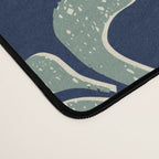 Block print leaves pattern Desk Mat Gallery Image 4