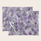 Mermaid Purple and Silver Placemat Gallery Image 1