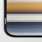 Indigo Blue, Amber Brown and Navajo White Southwest Serape Blanket Stripes Laptop Sleeve Gallery Image 3