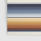 Indigo Blue, Amber Brown and Navajo White Southwest Serape Blanket Stripes Poster Gallery Image 3