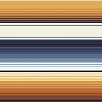 Indigo Blue, Amber Brown and Navajo White Southwest Serape Blanket Stripes Coffee Mug Gallery Image 2
