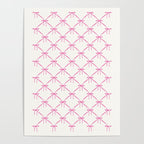 Bows & Ribbons Pattern VIII Y2K Pink Poster Gallery Image 4