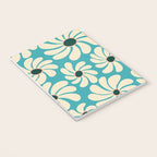 Retro Super Bloom - 70'S Vibe - Turquoise Notebook Gallery Image 3