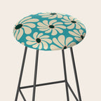 Retro Super Bloom - 70'S Vibe - Turquoise Stool Gallery Image 2