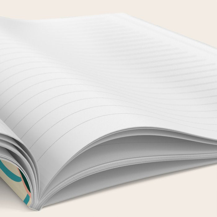 Retro Super Bloom - 70'S Vibe - Turquoise Notebook Gallery Image 2
