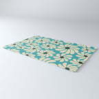 Retro Super Bloom - 70'S Vibe - Turquoise Rug Gallery Image 3