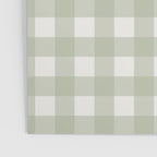 Sage Green Gingham Check Pattern Poster Gallery Image 3