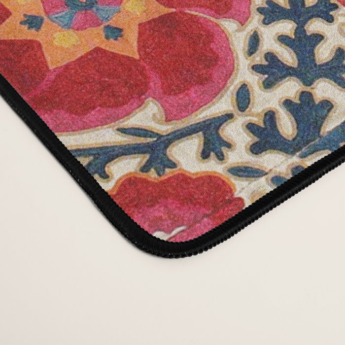 Kermina Suzani Uzbekistan Embroidery Print Desk Mat Gallery Image 4