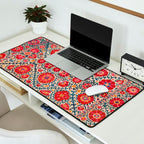 Kermina Suzani Uzbekistan Embroidery Print Desk Mat Gallery Image 2