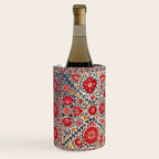 Kermina Suzani Uzbekistan Embroidery Print Wine Chiller Gallery Image 2