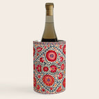Kermina Suzani Uzbekistan Embroidery Print Wine Chiller Gallery Image 1