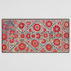 Kermina Suzani Uzbekistan Embroidery Print Desk Mat Gallery Image 3