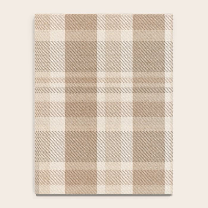 Plaid Prints, Brown and Beige Notebook Gallery Image 4