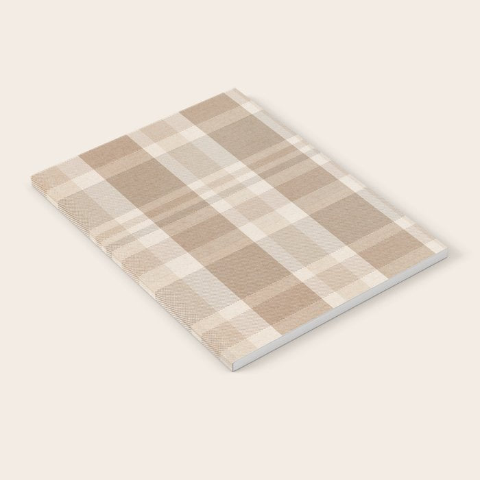 Plaid Prints, Brown and Beige Notebook Gallery Image 2