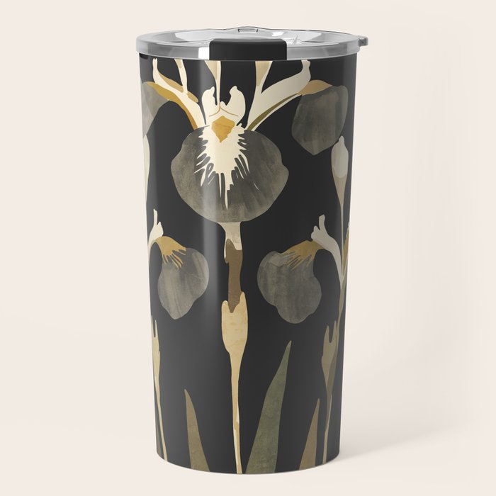 Irises Travel Mug Gallery Image 1