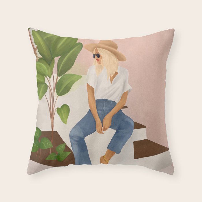 Morning Moment  Throw Pillow Gallery Image 1