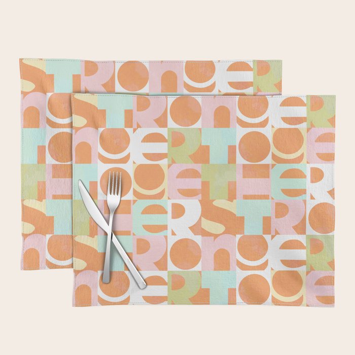 Stronger Together #peachy  Placemat Gallery Image 1