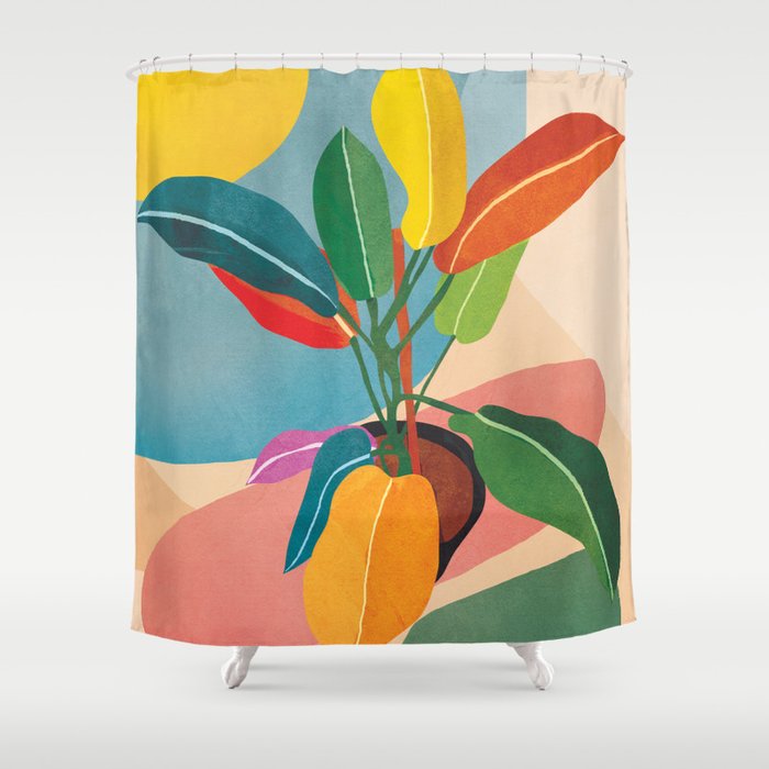 Colorful Branching Out 38 Shower Curtain Gallery Image 1