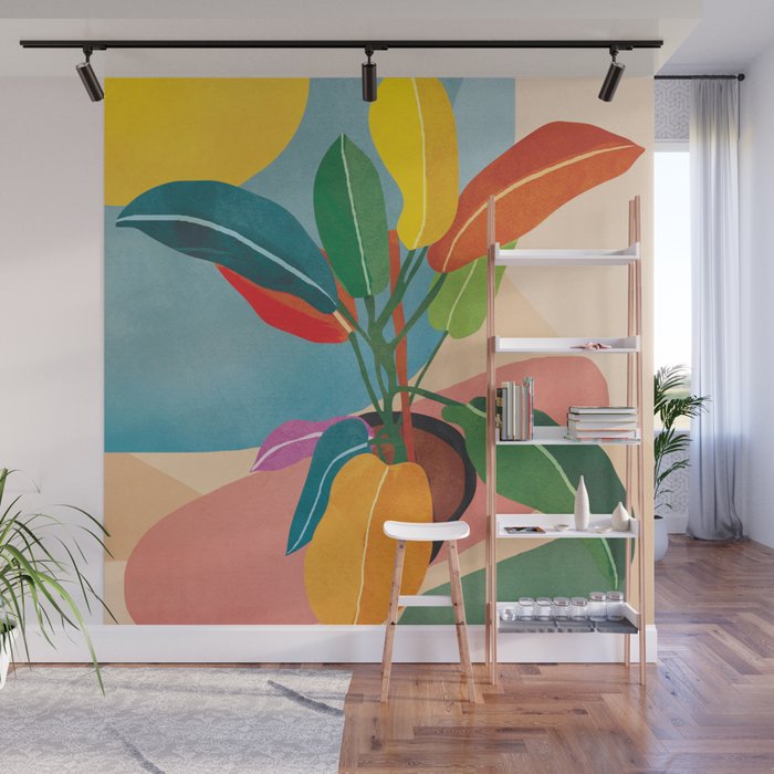 Colorful Branching Out 38 Wall Mural Gallery Image 1