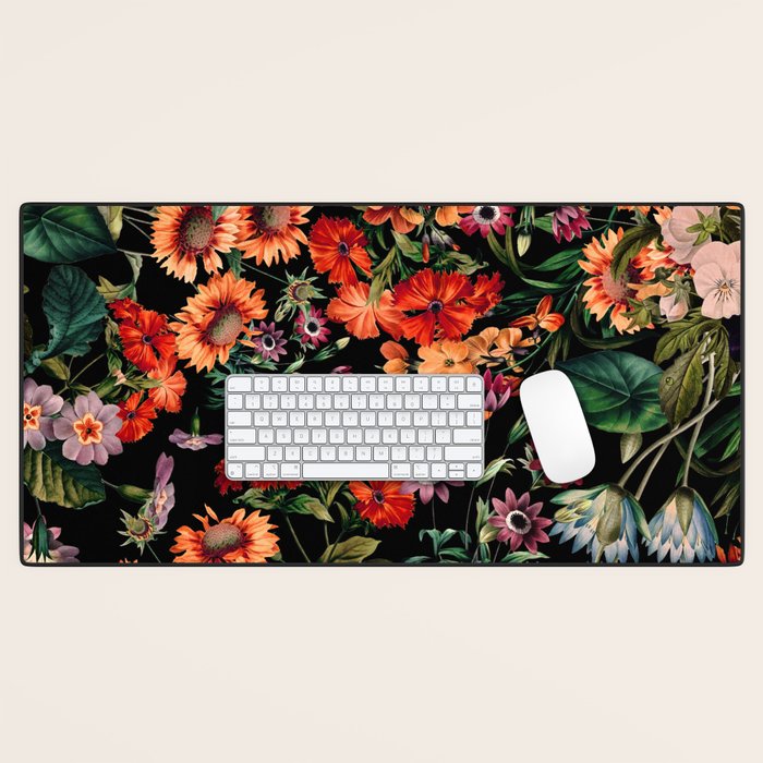 Glow in the Dark Botanicals II Desk Mat Gallery Image 1