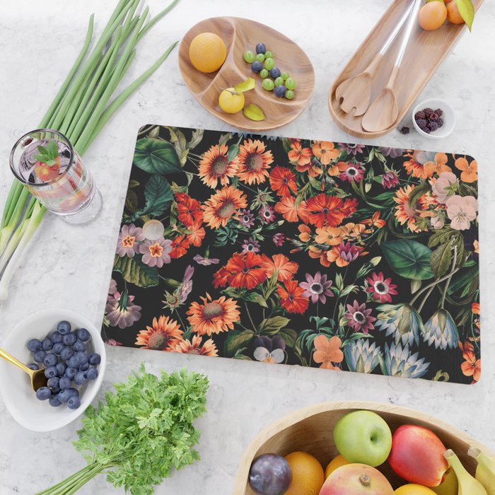 Glow in the Dark Botanicals II Cutting Board Gallery Image 2