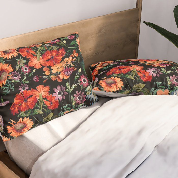 Glow in the Dark Botanicals II Pillow Sham Gallery Image 2