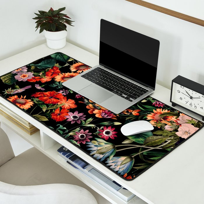 Glow in the Dark Botanicals II Desk Mat Gallery Image 2