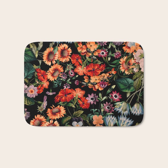 Glow in the Dark Botanicals II Bath Mat Gallery Image 1