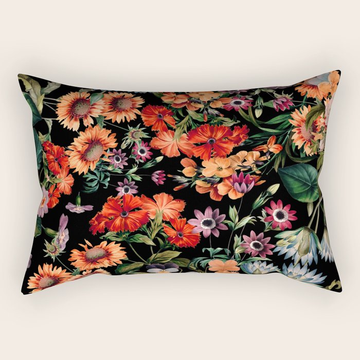 Glow in the Dark Botanicals II Rectangular Pillow Gallery Image 1