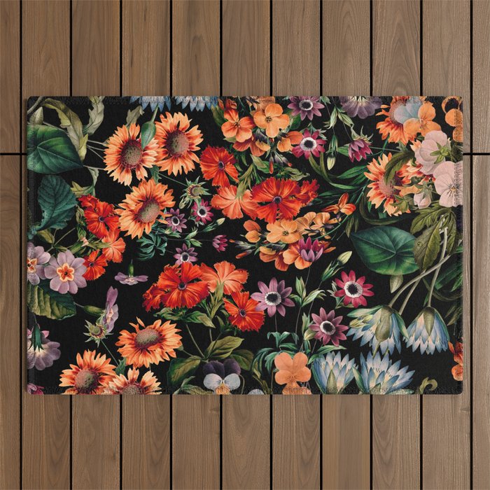 Glow in the Dark Botanicals II Outdoor Rug Gallery Image 1
