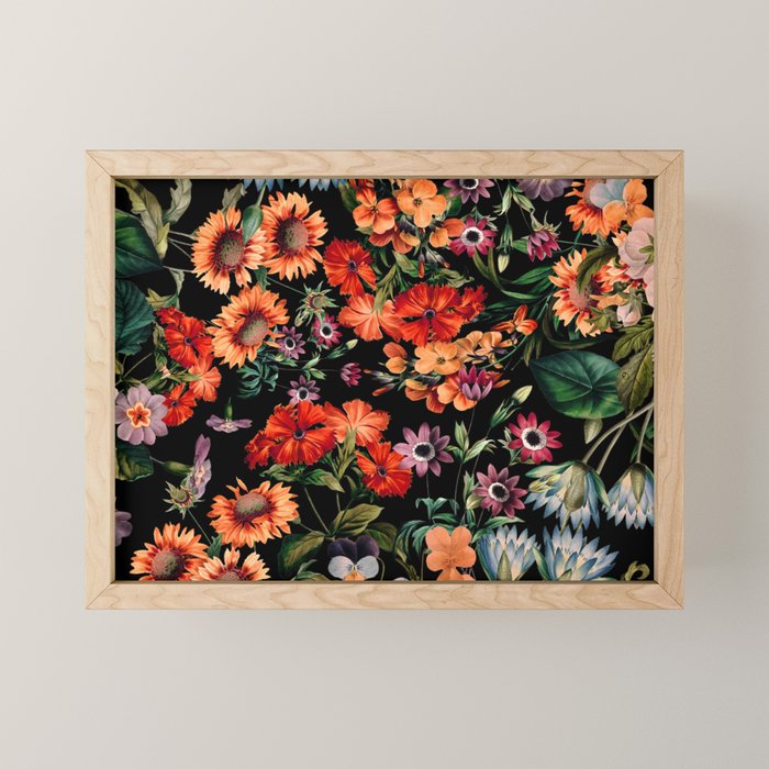 Glow in the Dark Botanicals II Mini Art Print Gallery Image 1