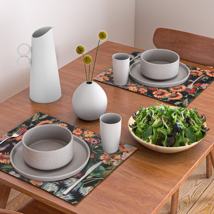 Glow in the Dark Botanicals II Placemat Gallery Image 2